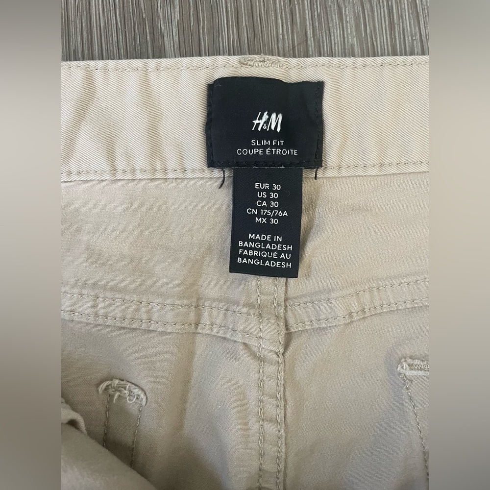 H&M Tan Slim Fit Pants - Picture 3 of 9